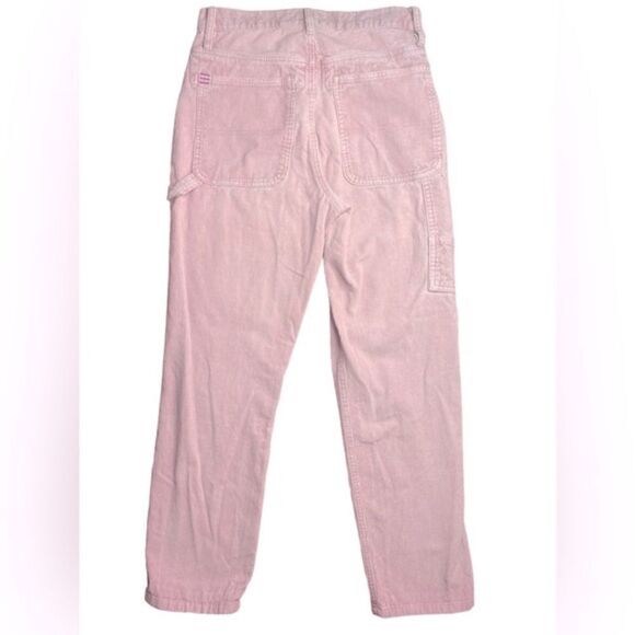 BDG Urban Outfitters Wm’s Sz 27 Pale Pink Corduroy Utility Slim Straight Pantsmp - Picture 2 of 4